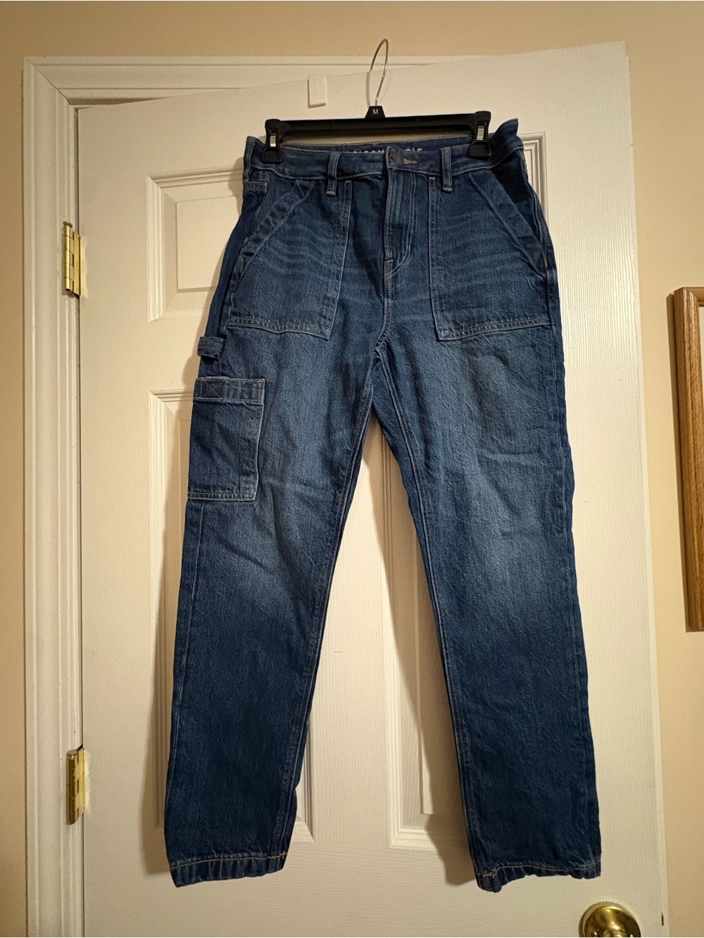 American Eagle Outfitters Dark Blue Cargo Denim Pants